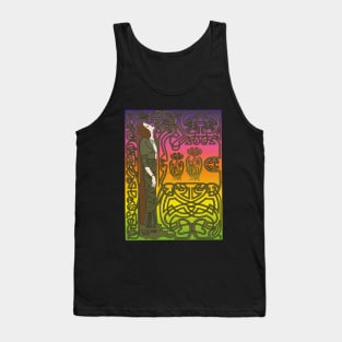 Celtic Lady (sage on rainbow) Tank Top